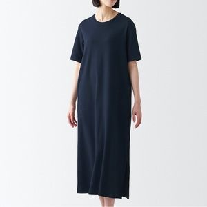 Muji cotton oversized t shirt tent dress
